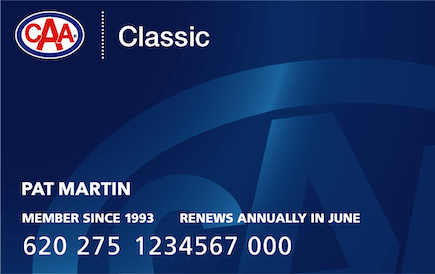 CAA Classic Membership Card