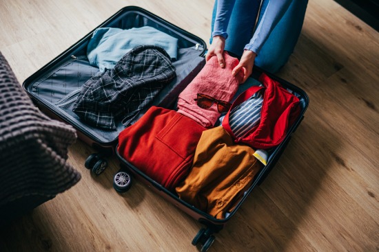 Packing items inside of a carry on suitcase