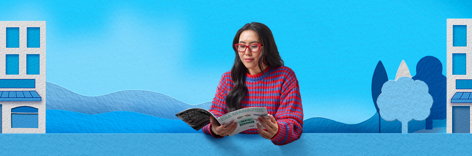 A Member reading their copy of CAA Magazine.