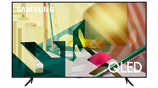 Image graphic illustrating Samsung QLED television.