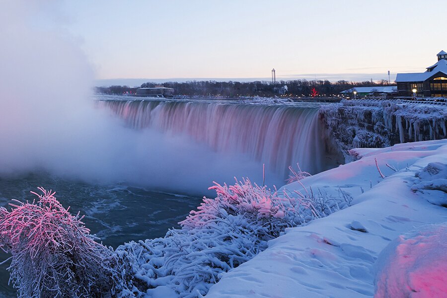 Image showing Niagara Falls in the evening light.