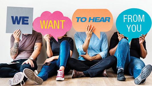 We want to hear from you!