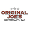 Original Joe's logo three silver stars above red lettering with white surround