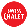 Swiss Chalet corporate logo white letters on red circle background