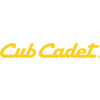 Corporate logo showing company name cub cadet in yellow italicized lettering.