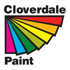 Cloverdale Paint logo colourful fan of paint swatches