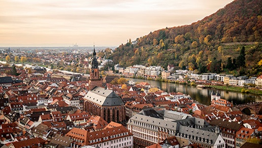 Image showing large European city beside major river.