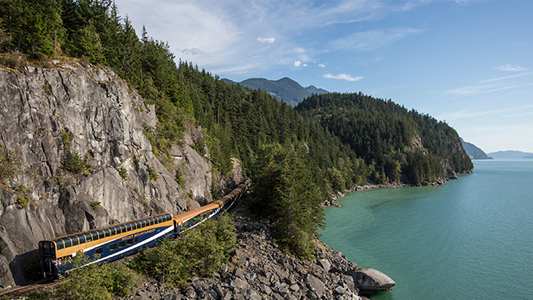 Rocky Mountaineer train.