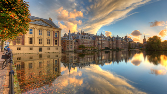 Dutch parliament buildings in The Hague
