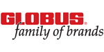 Globus corporate logo featuring red and black lettering.