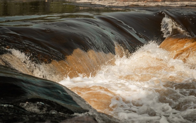 Image showing a closeup of rapids on a river.